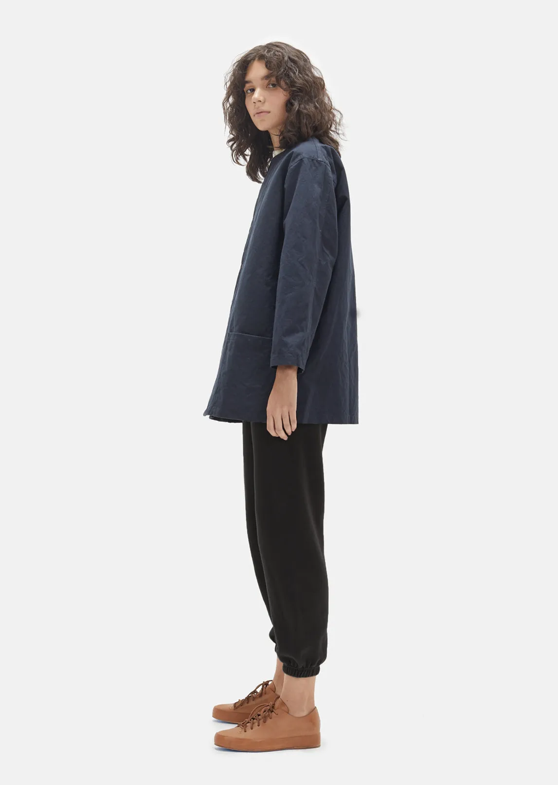 Military Canvas Snap Front Shirt Jacket