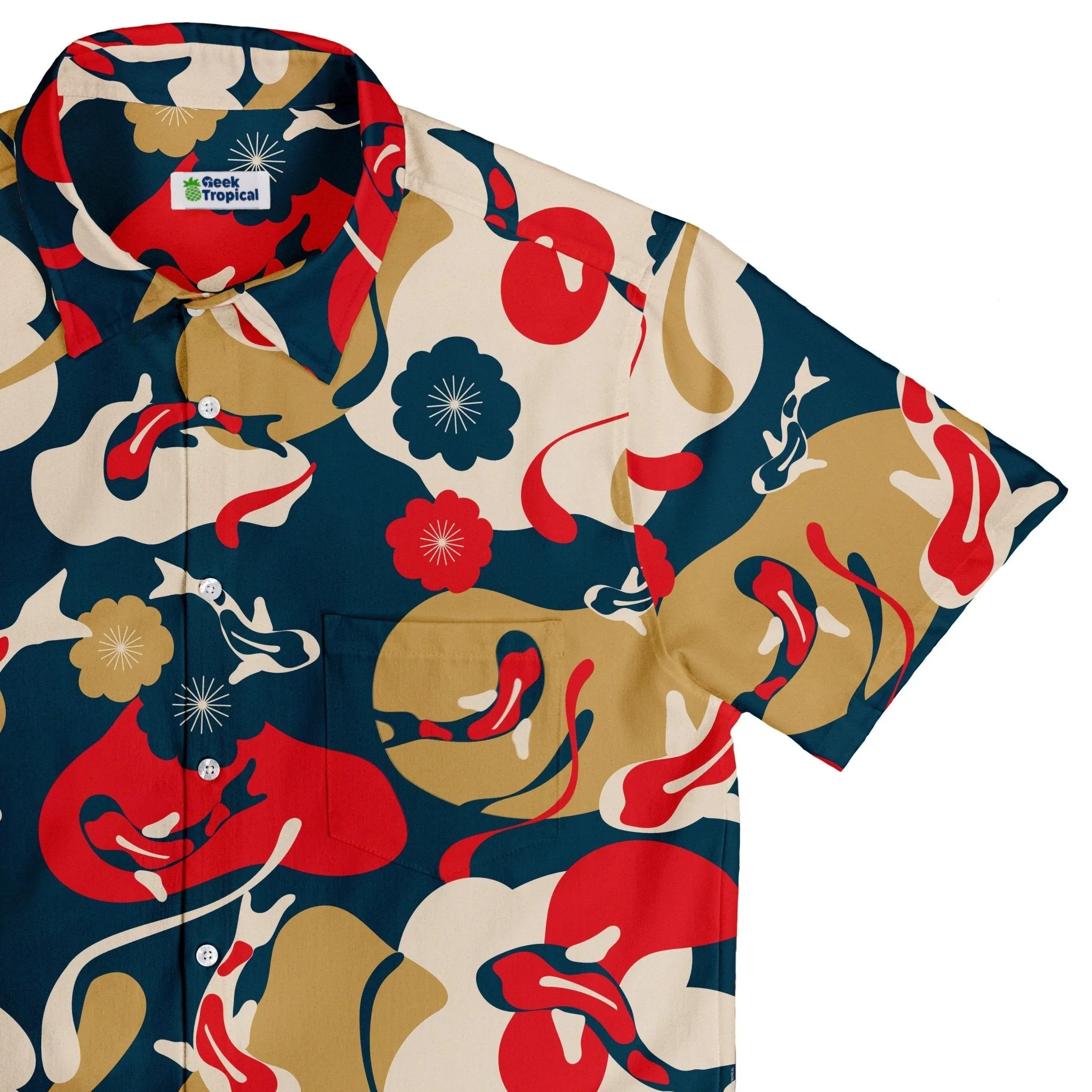 Modern Koi Button Up Shirt