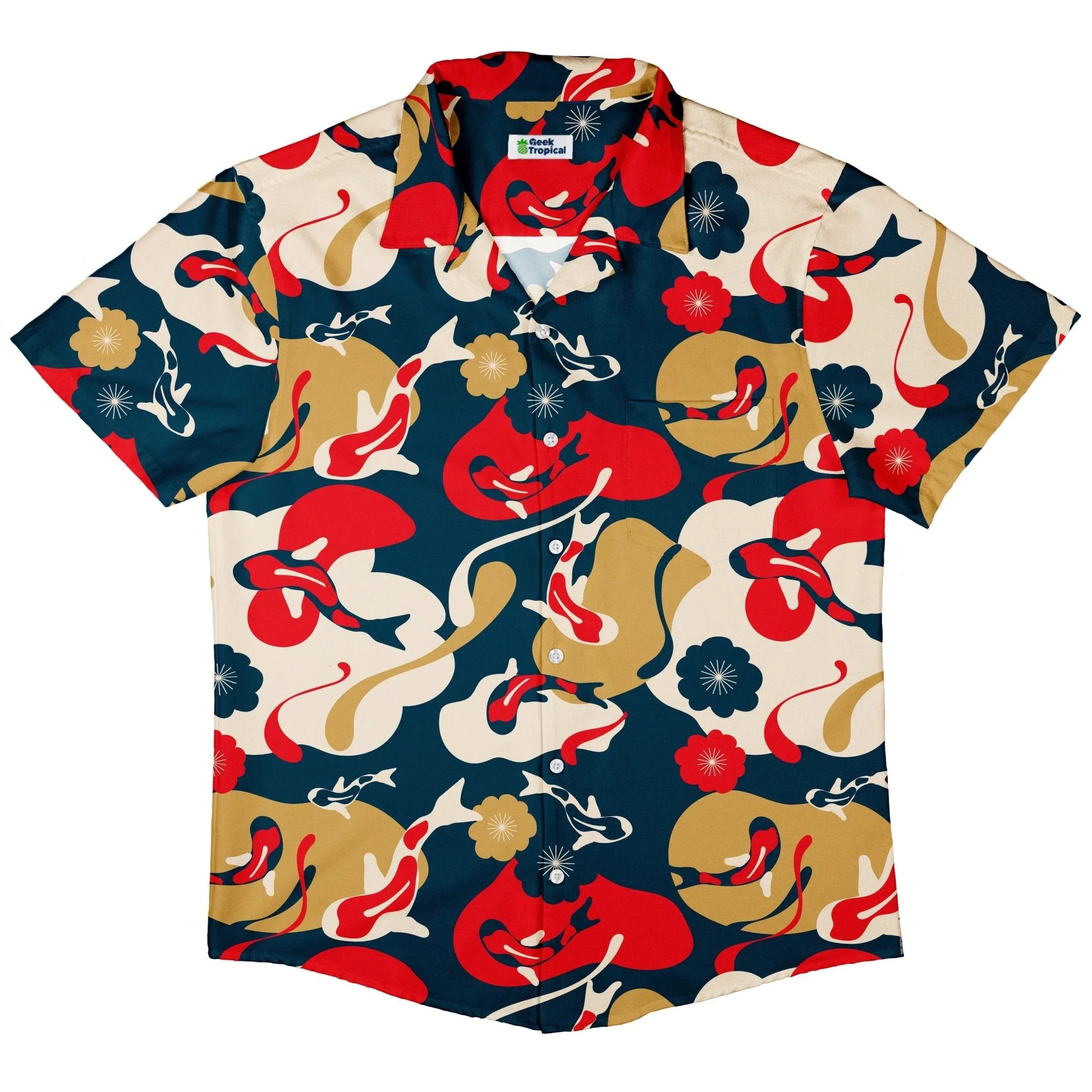 Modern Koi Button Up Shirt