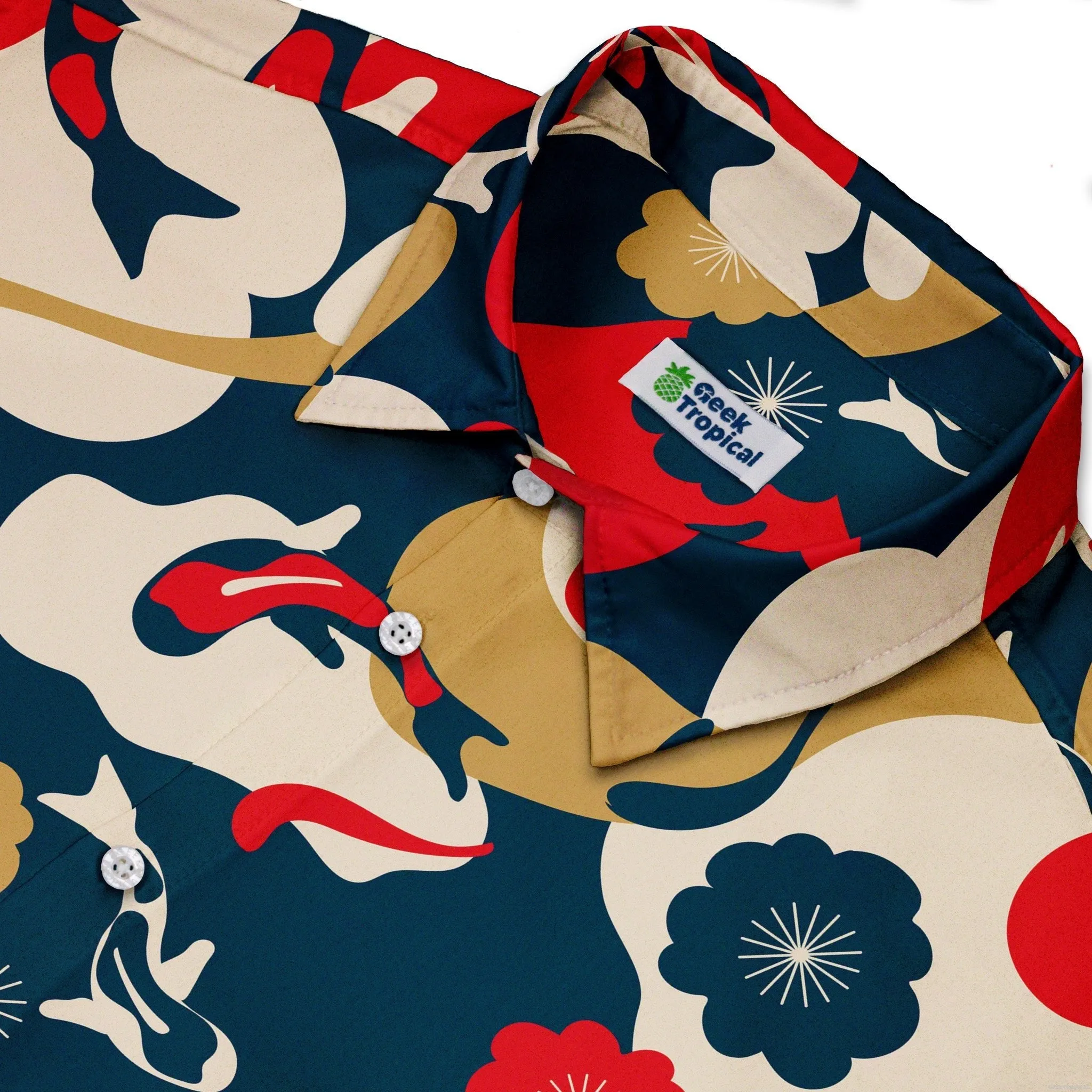 Modern Koi Button Up Shirt