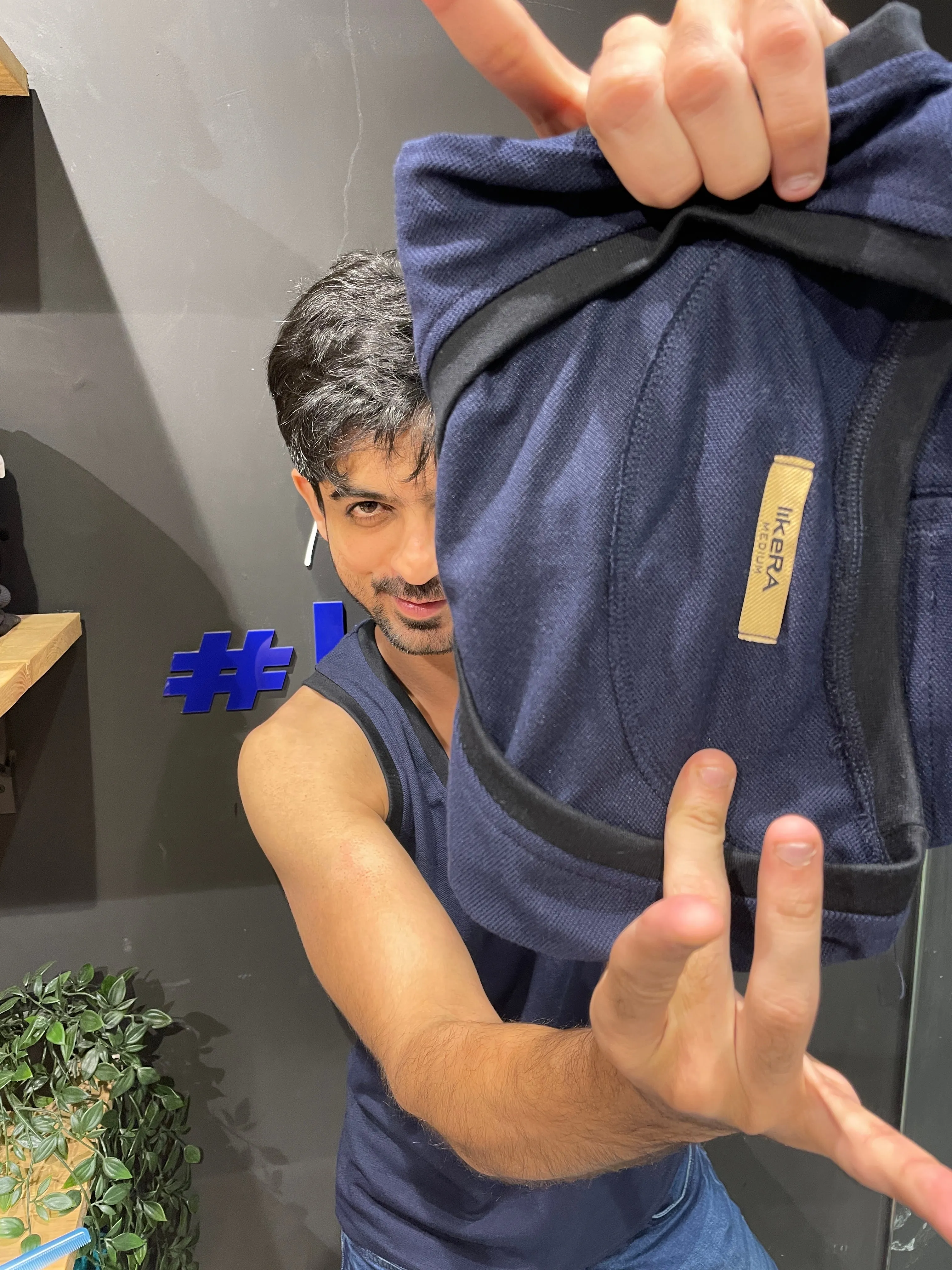 Navy Combination Pocket Matty Tank