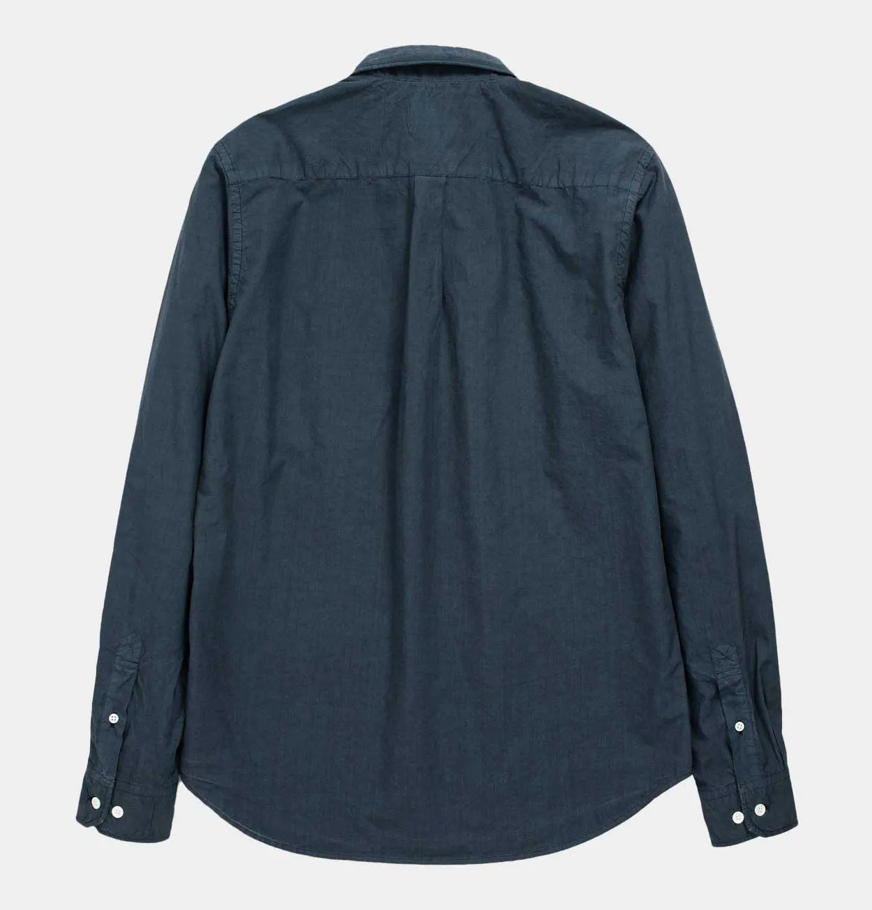 Norse Projects Osvald Tencel Shirt in Deep Marine