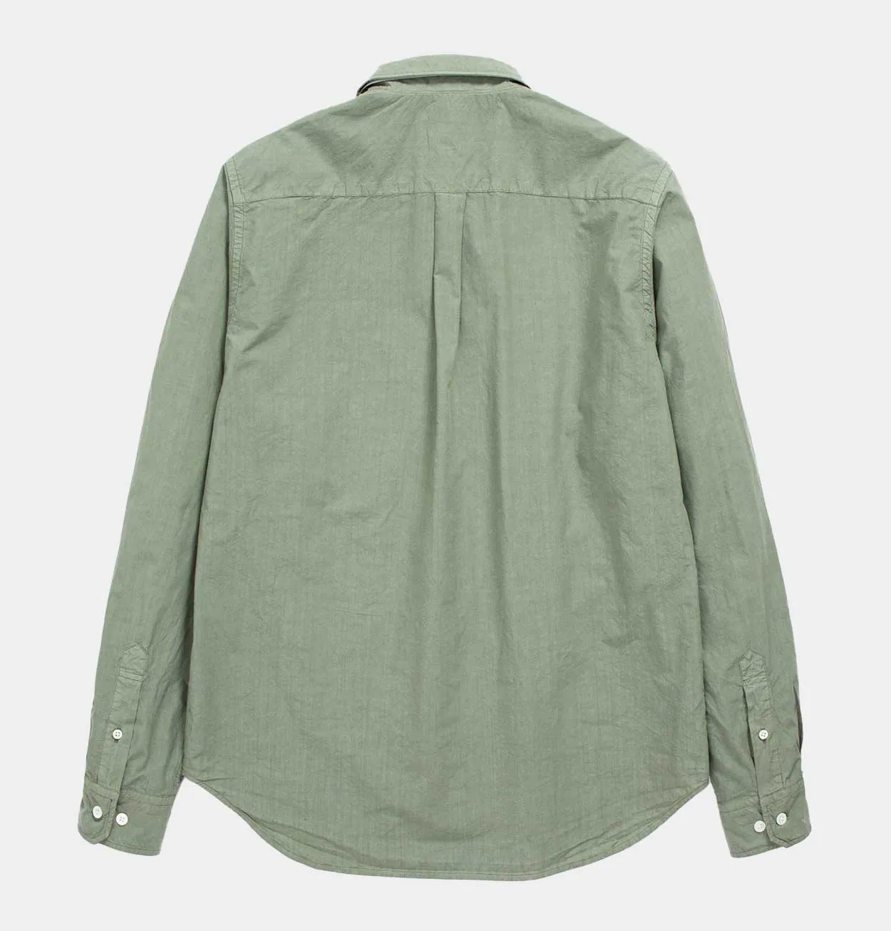 Norse Projects Osvald Tencel Shirt in Dried Sage Green