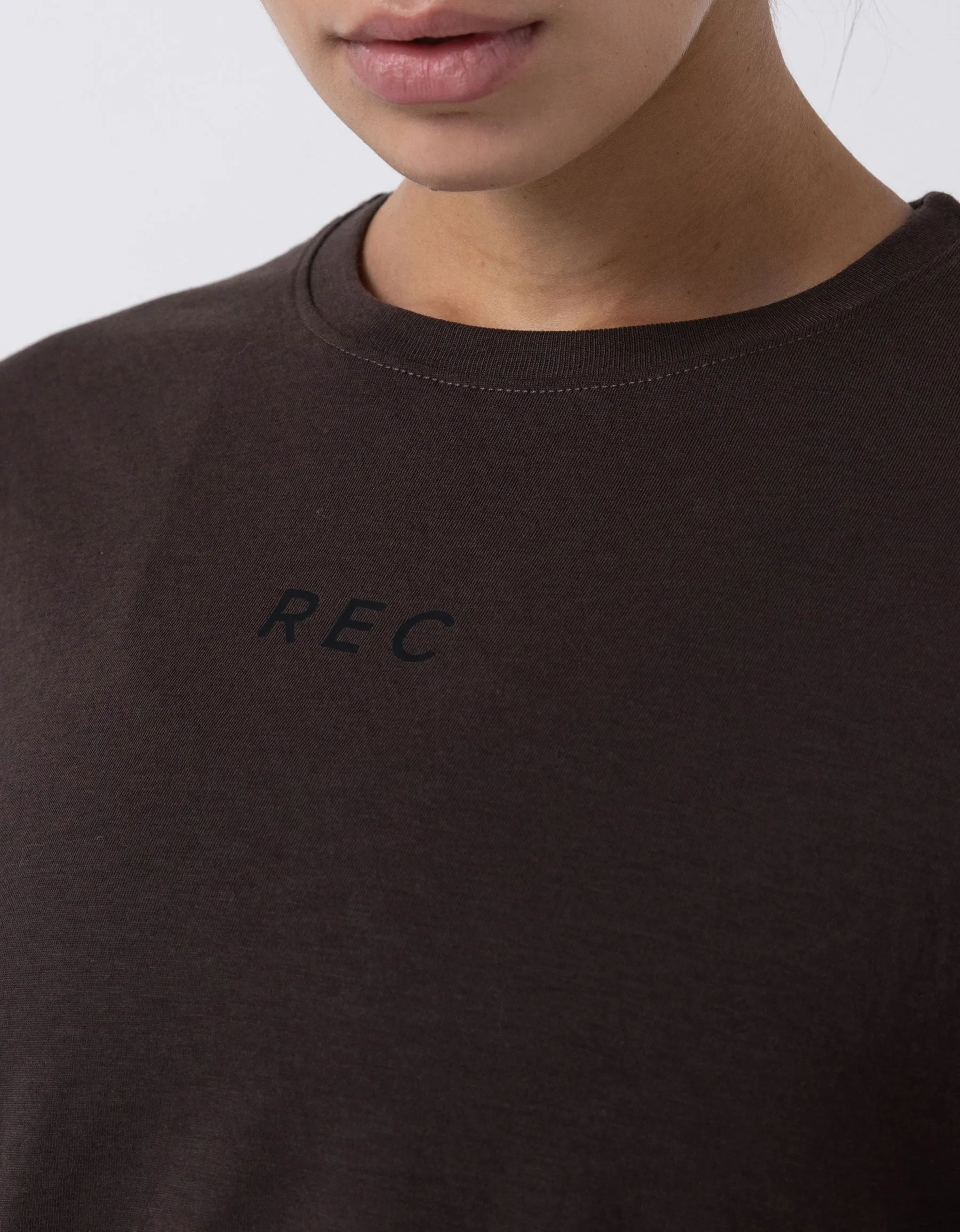 Oxy DBL Crop Tee Choc