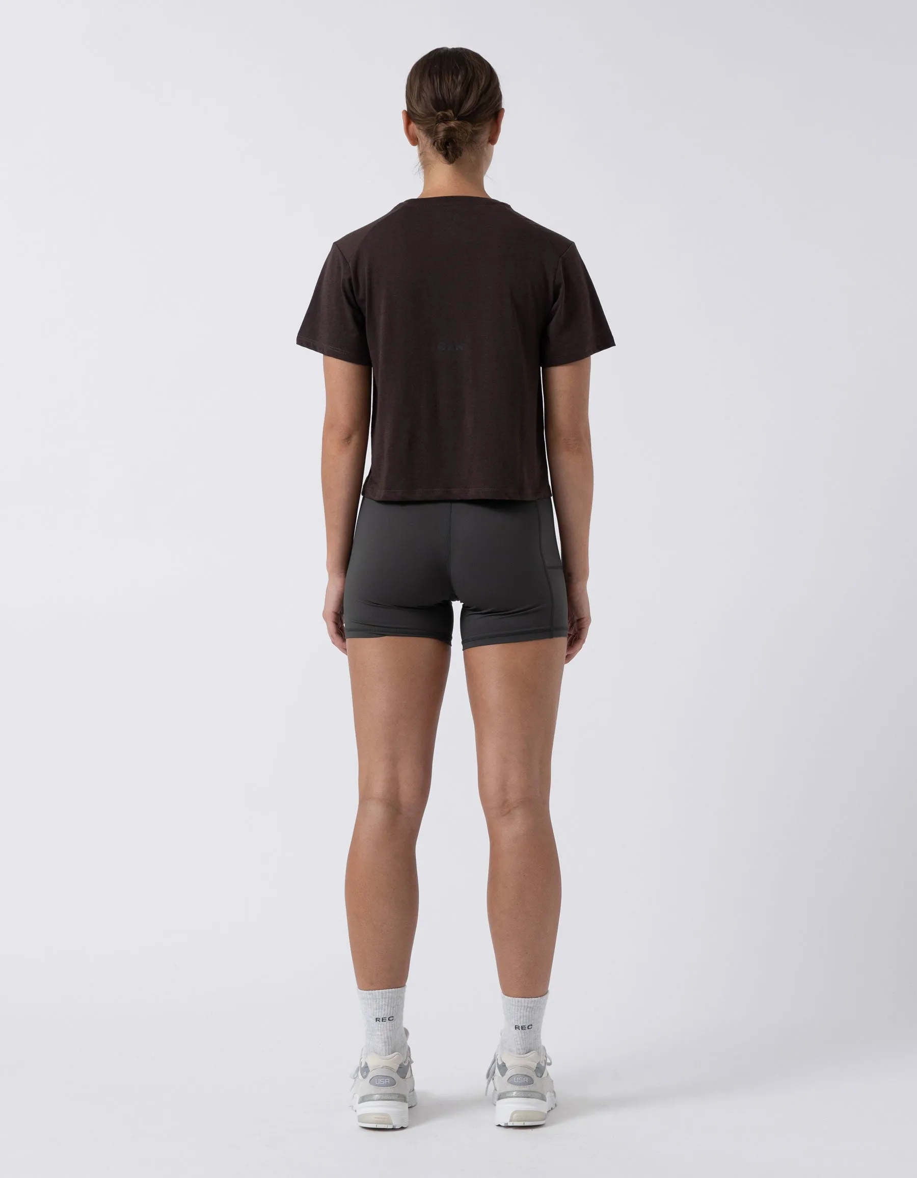 Oxy DBL Crop Tee Choc