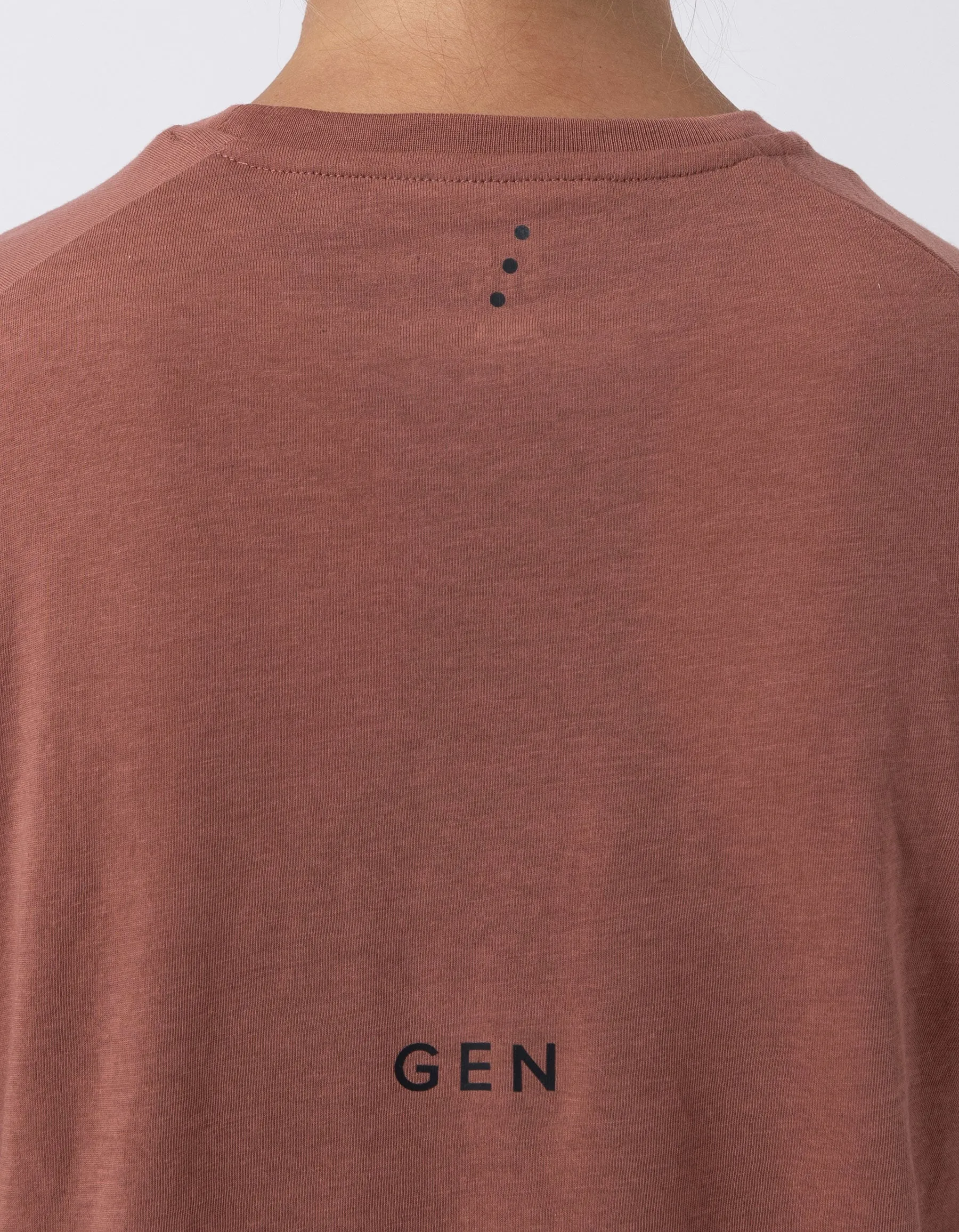 Oxy DBL Crop Tee Terracotta