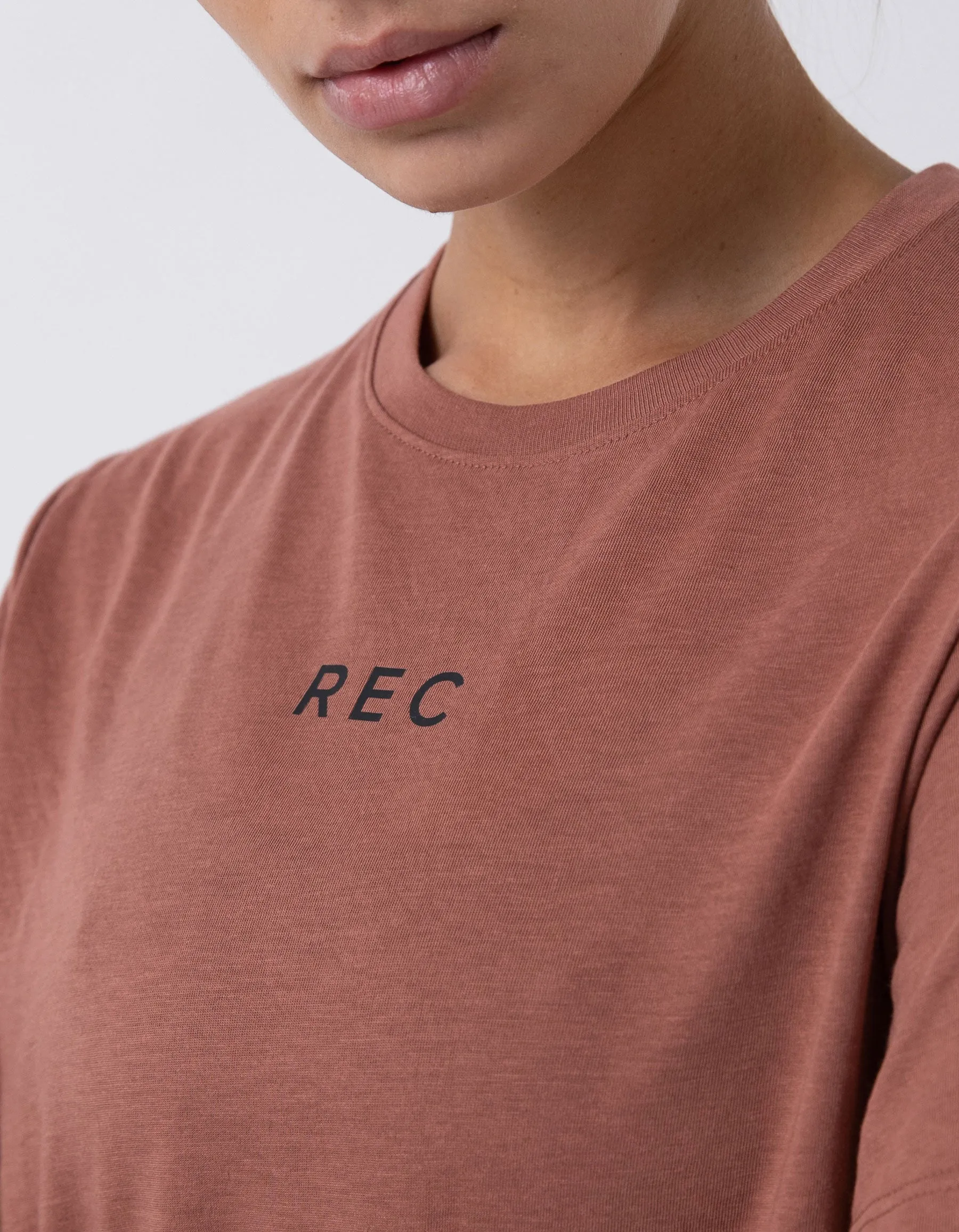 Oxy DBL Crop Tee Terracotta