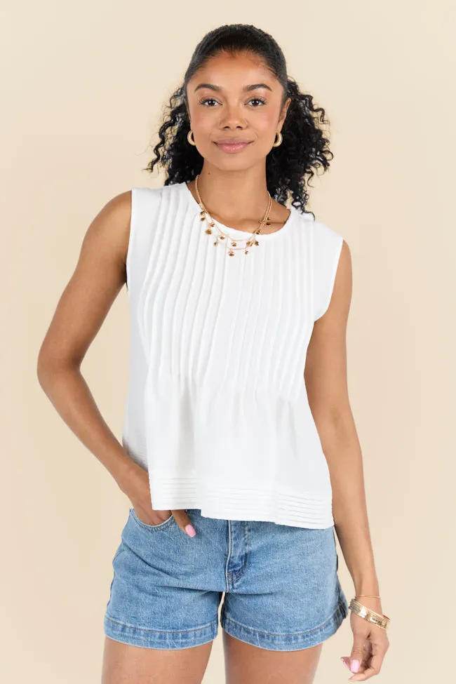 Perfect Promises Ivory Woven Top