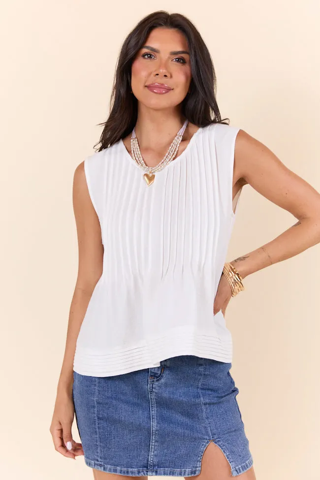 Perfect Promises Ivory Woven Top