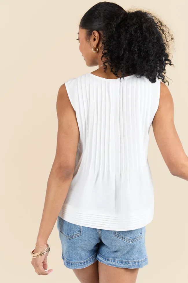 Perfect Promises Ivory Woven Top