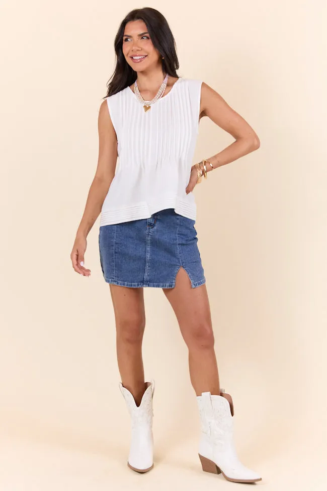 Perfect Promises Ivory Woven Top