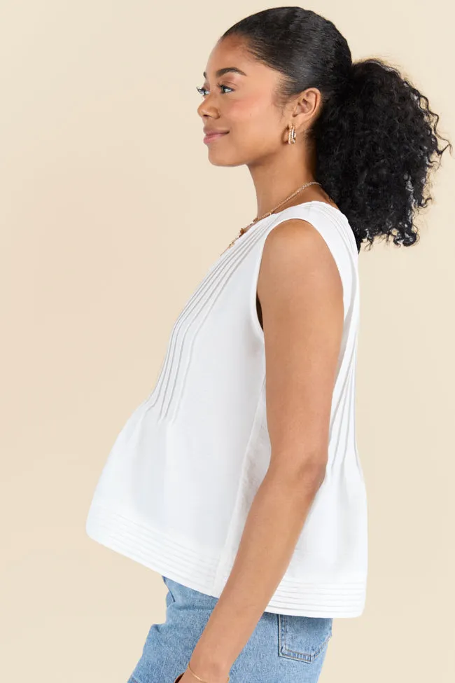 Perfect Promises Ivory Woven Top