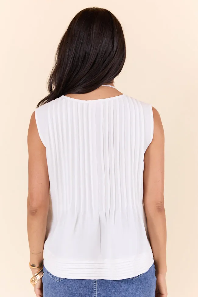 Perfect Promises Ivory Woven Top