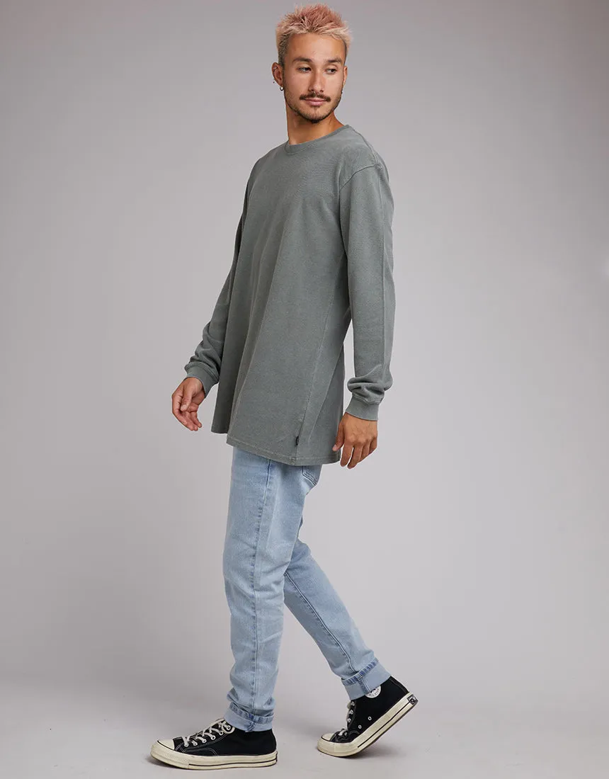 Pique Long Sleeve Khaki
