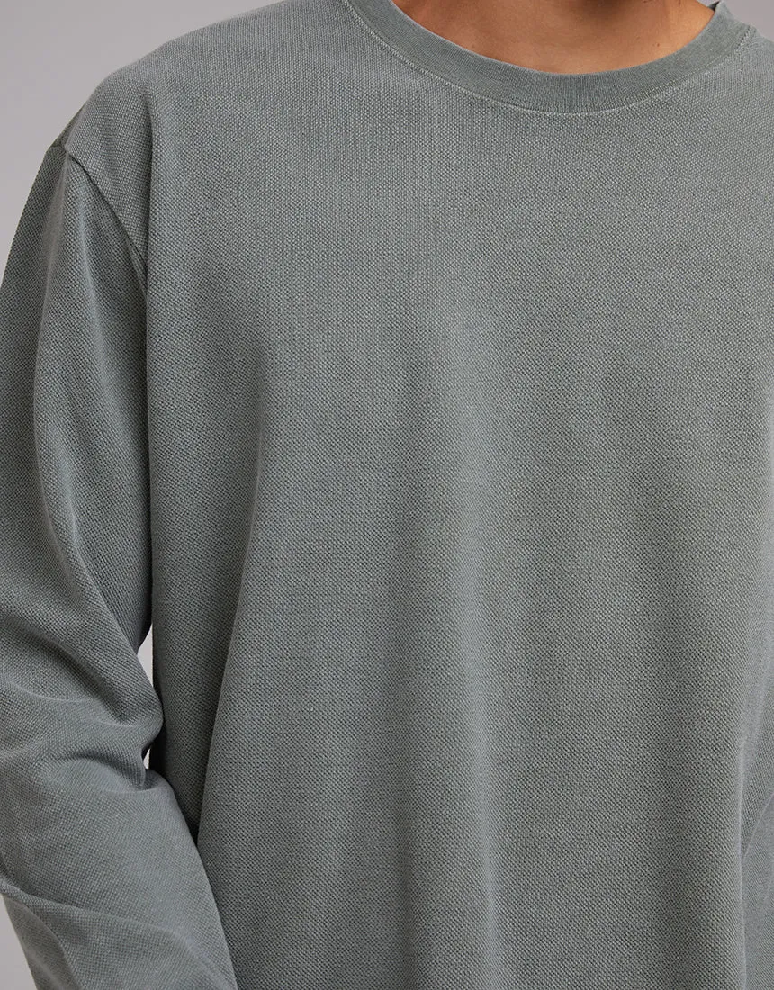 Pique Long Sleeve Khaki