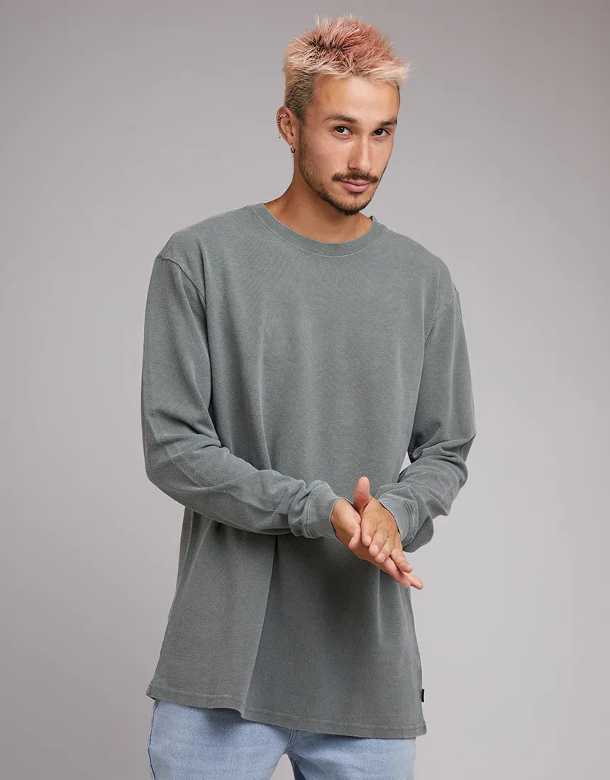 Pique Long Sleeve Khaki