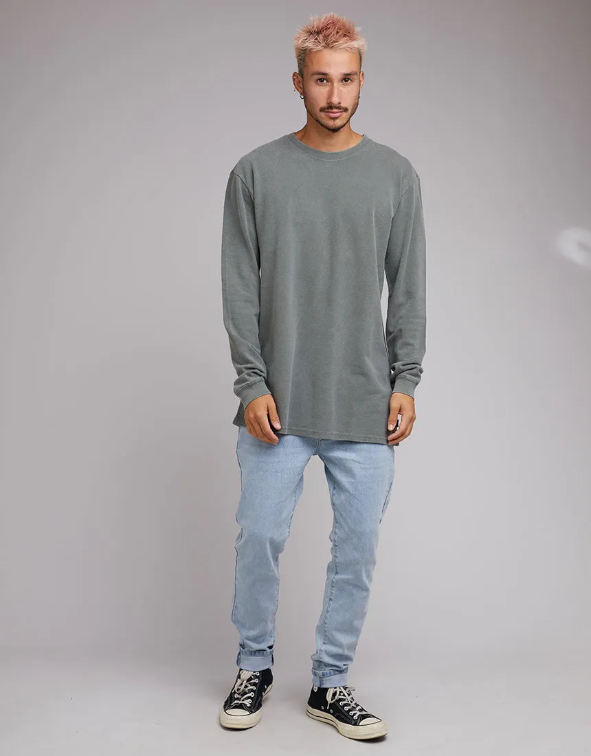 Pique Long Sleeve Khaki
