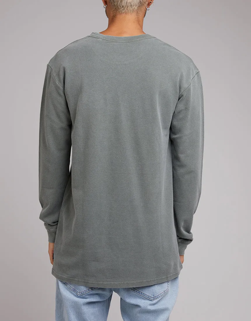 Pique Long Sleeve Khaki