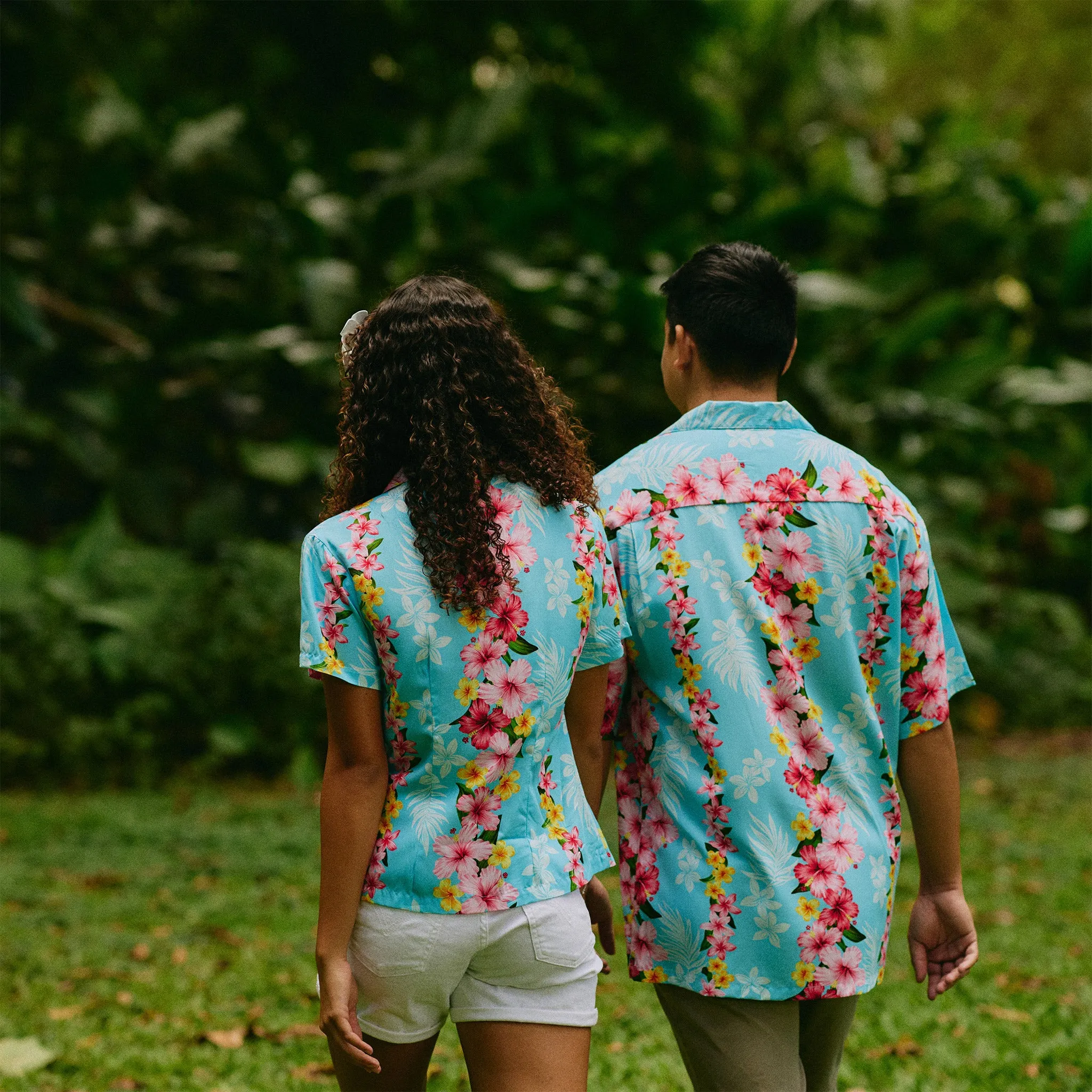 Plumeria Panel Camp Blouse