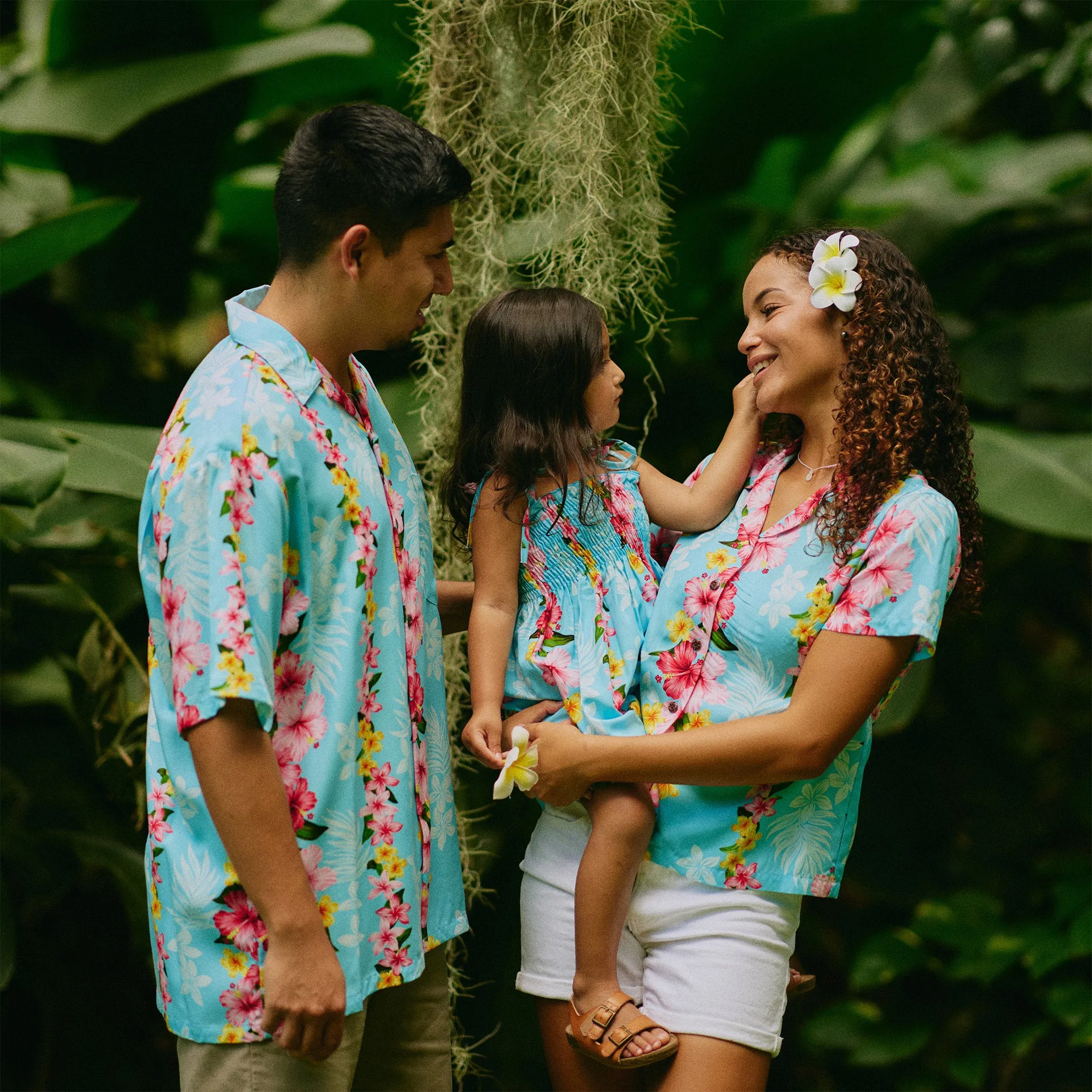 Plumeria Panel Camp Blouse
