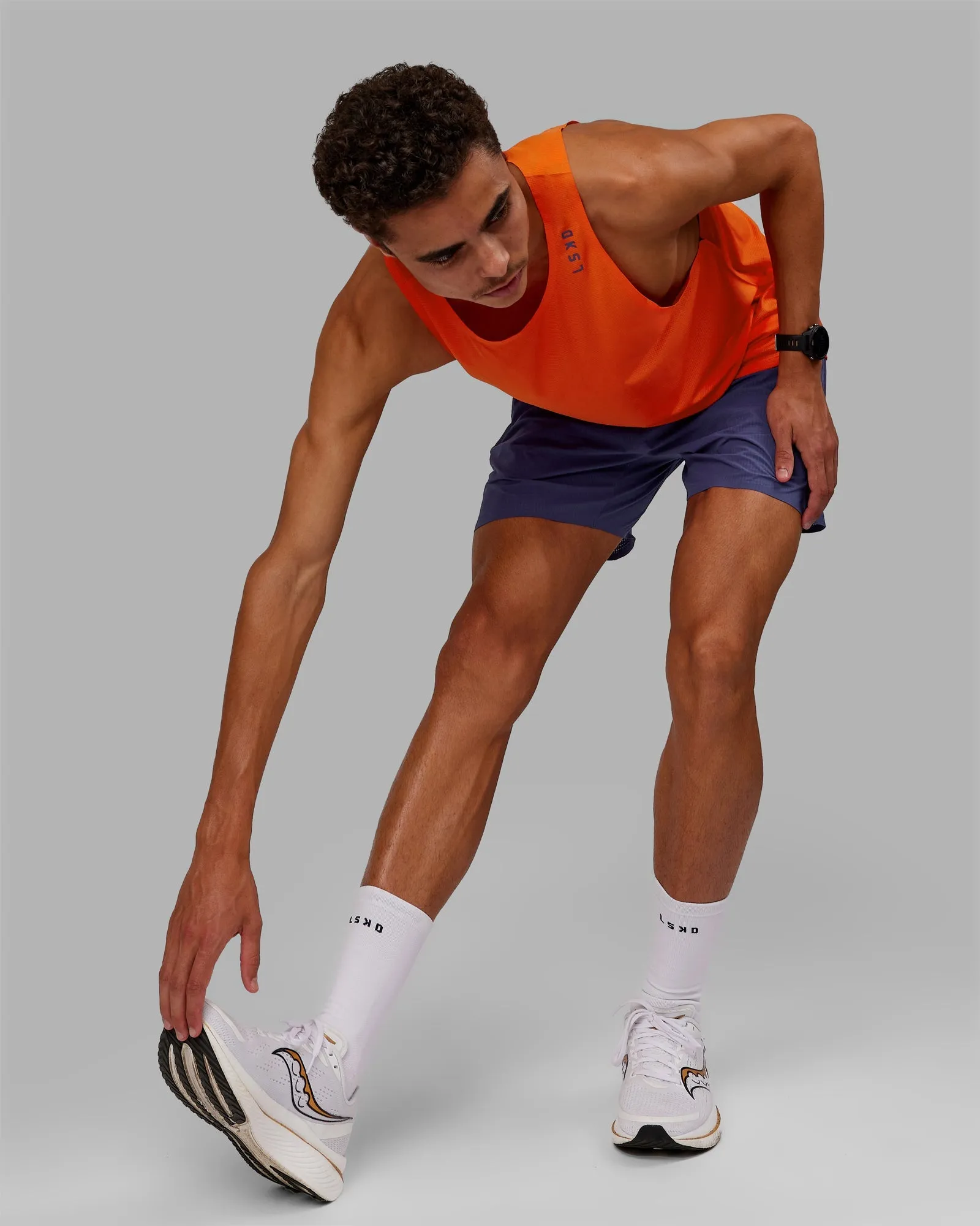 Race Day Tank - Ultra Orange-Future Dusk