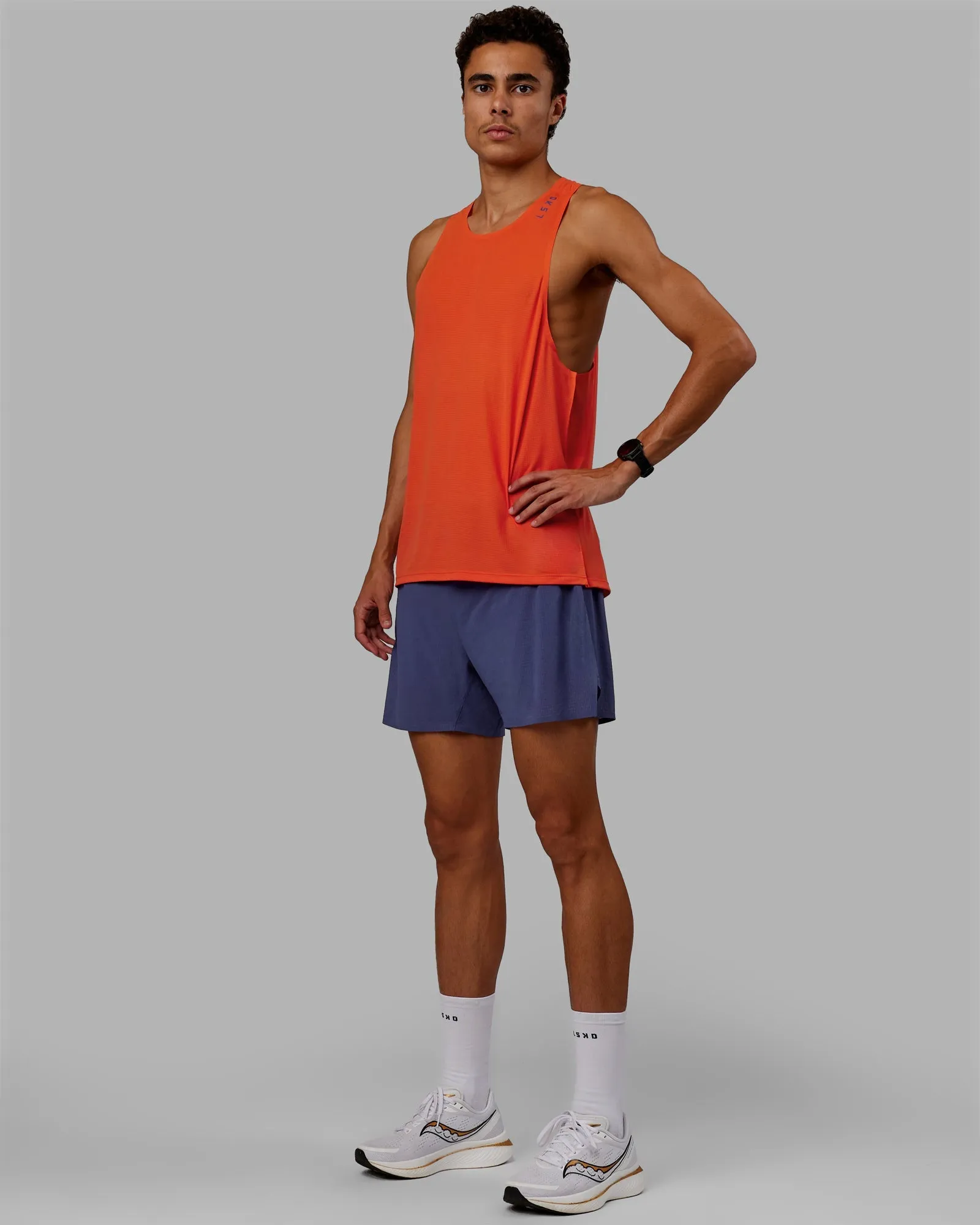 Race Day Tank - Ultra Orange-Future Dusk