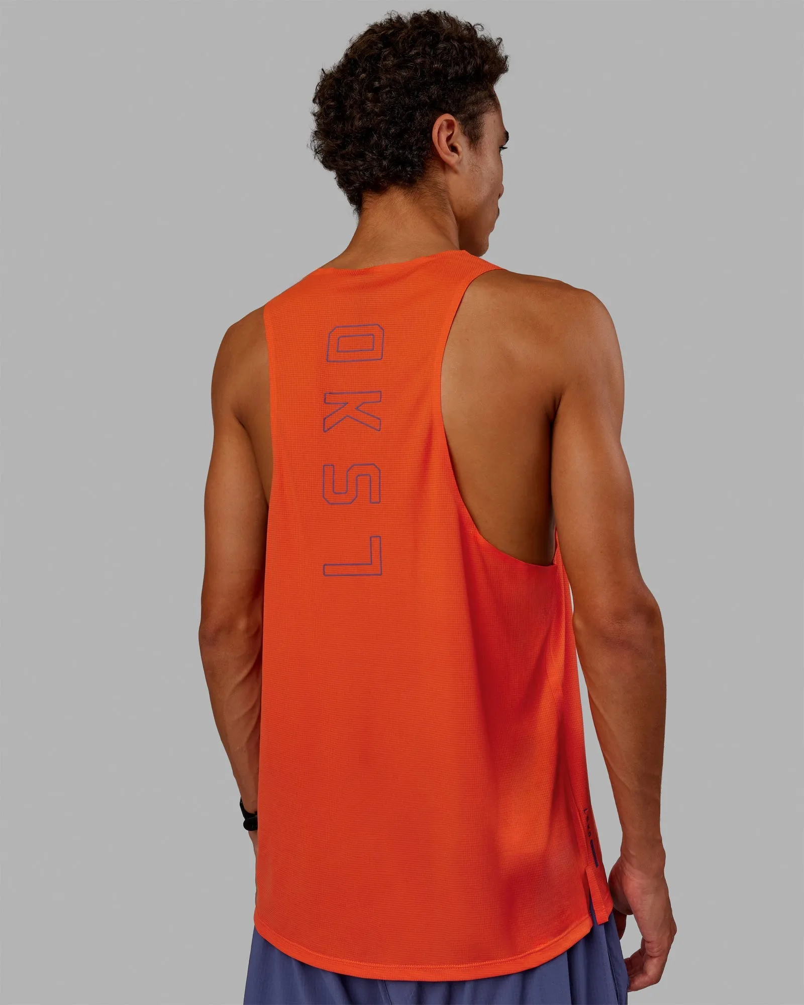 Race Day Tank - Ultra Orange-Future Dusk