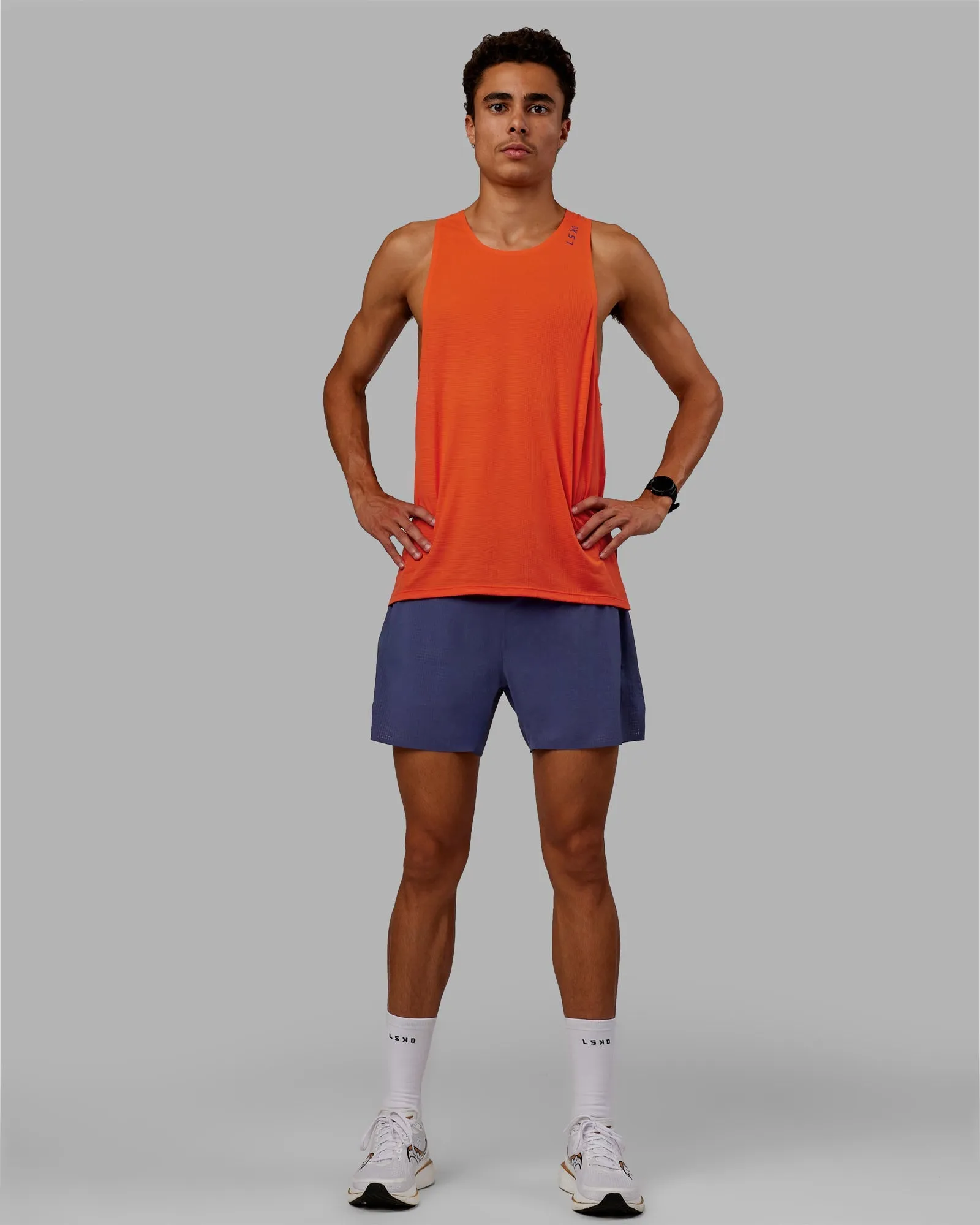 Race Day Tank - Ultra Orange-Future Dusk