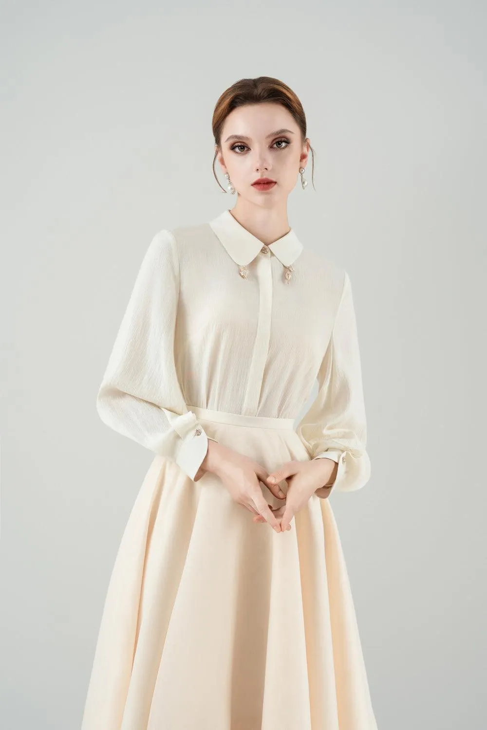 Riva Straight Collared Neck Rayon Shirt