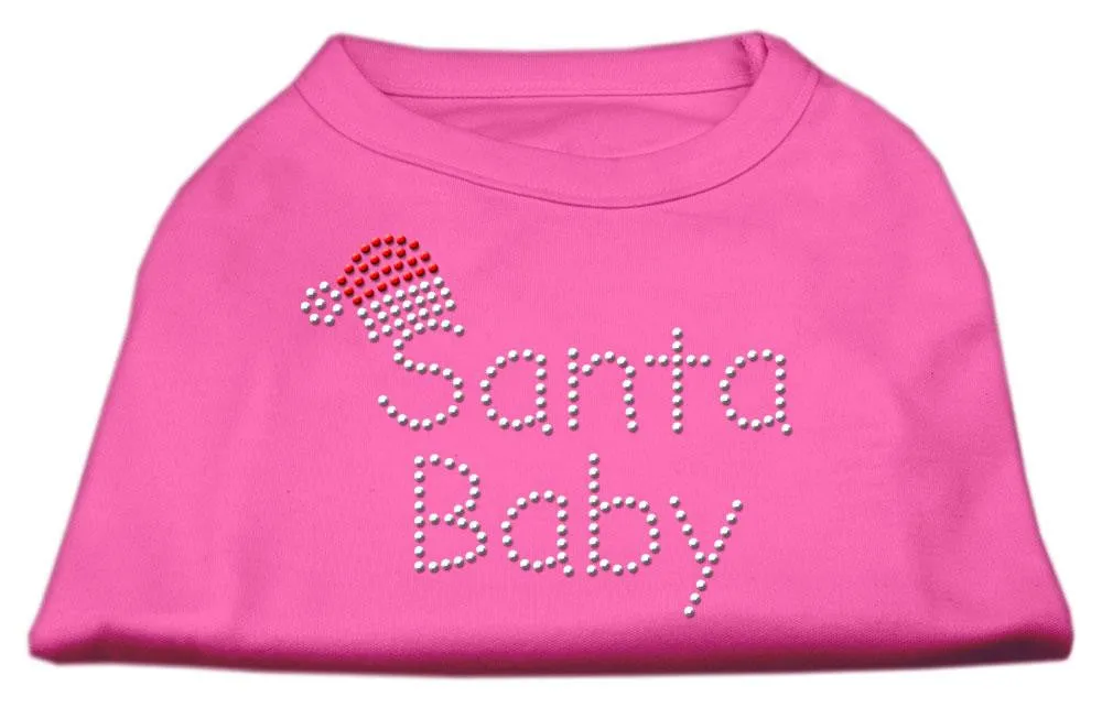 Santa Baby Rhinestone Shirts  Bright Pink XXL (18)