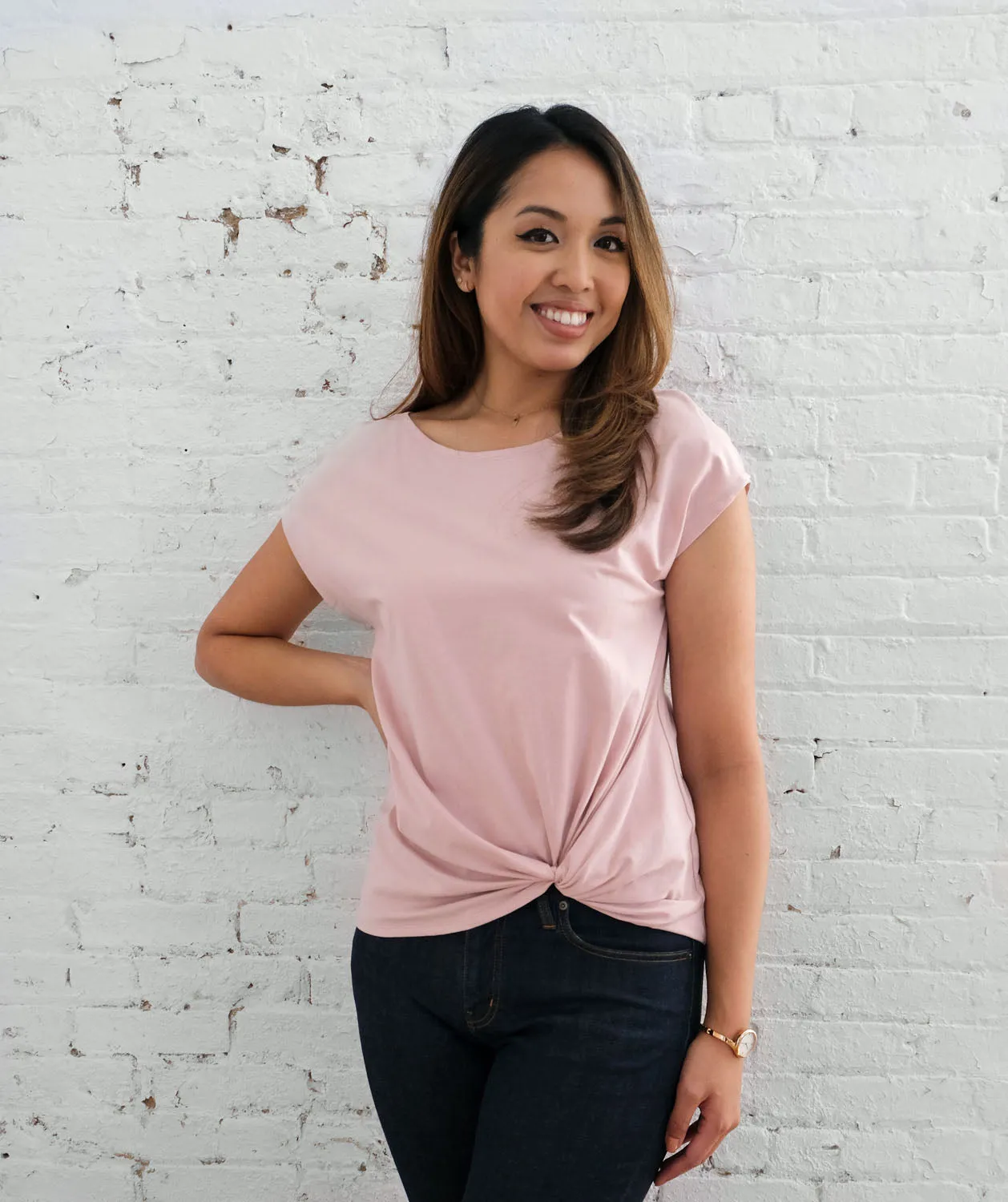 SITA tee in Dusty Pink