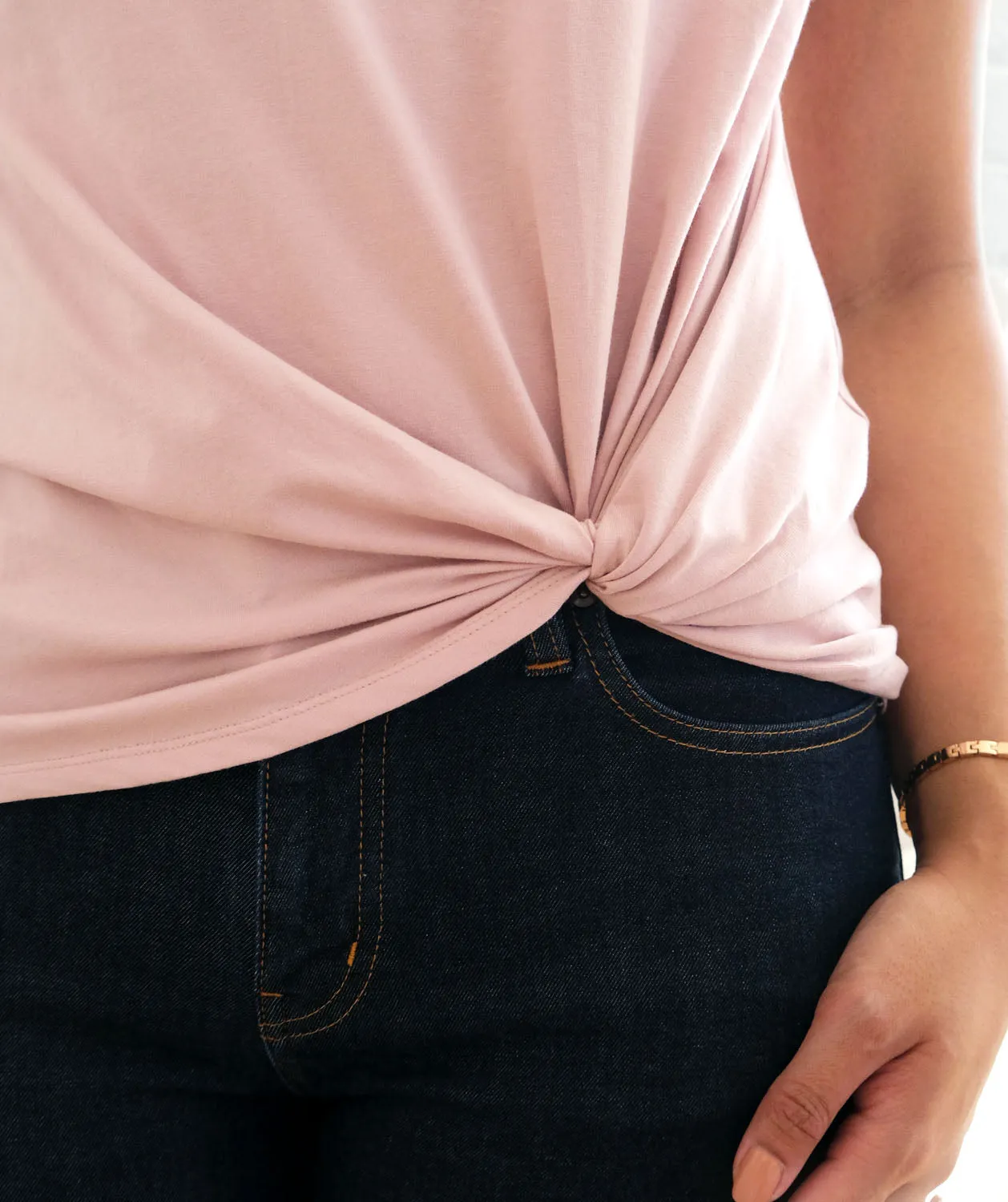 SITA tee in Dusty Pink