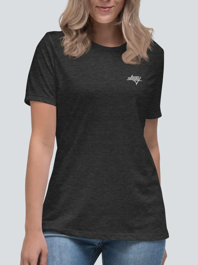 Steezy Script Embroidered Tee