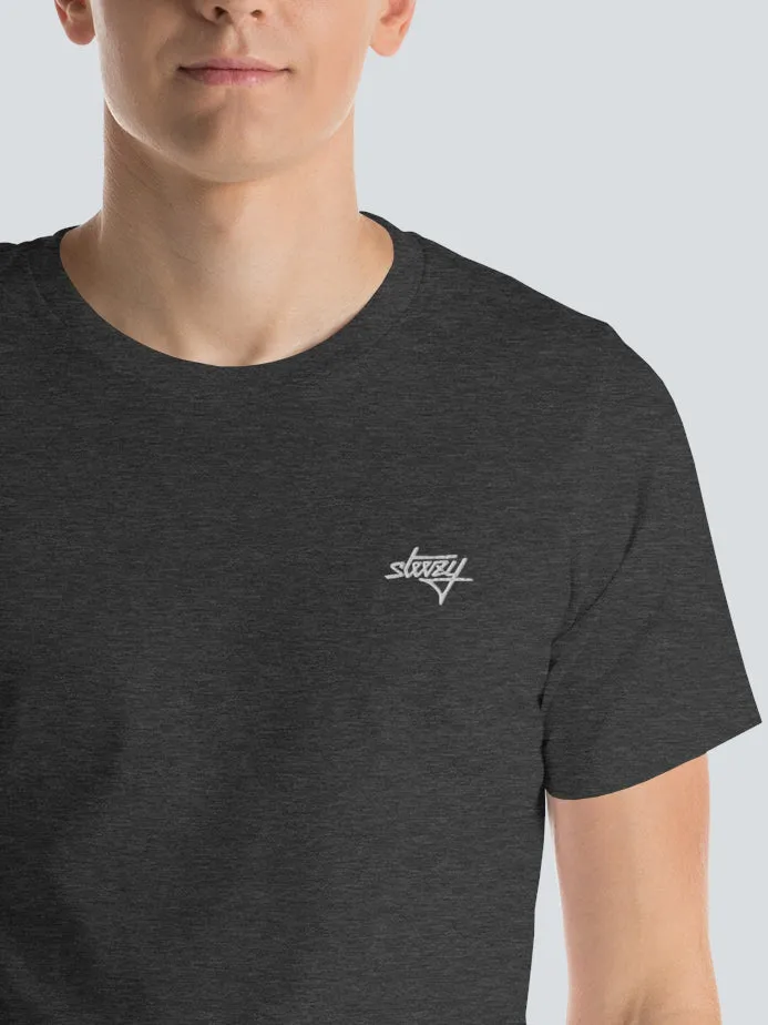 Steezy Script Embroidered Tee