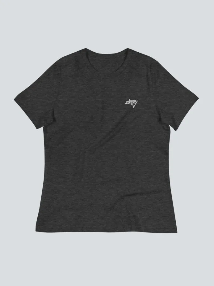 Steezy Script Embroidered Tee