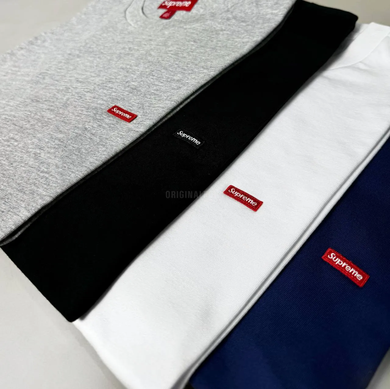 Supreme Small Box Logo Tee Grey