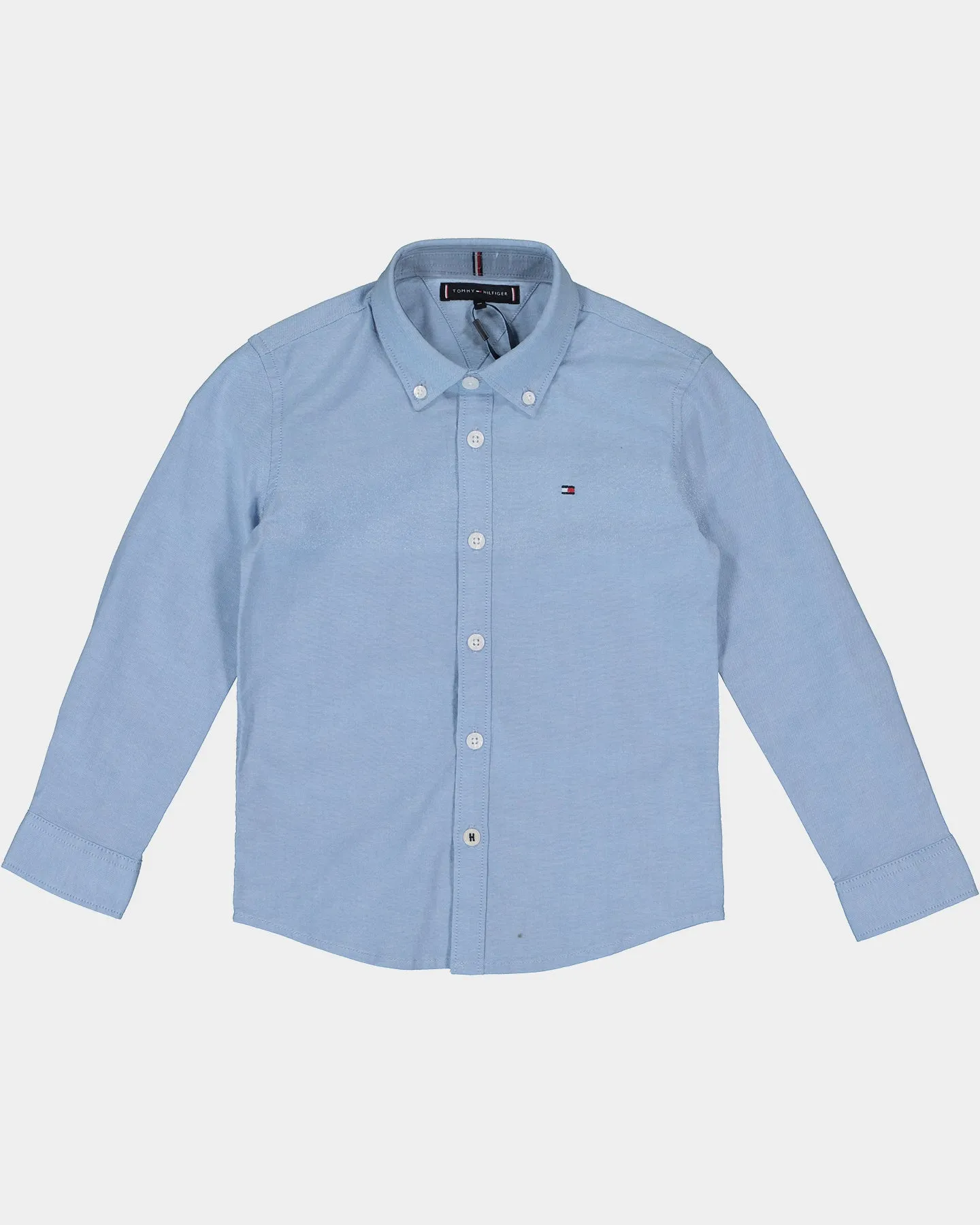 Tommy Hilfiger Kid's Stretch Oxford Shirt Long Sleeve Calm Blue